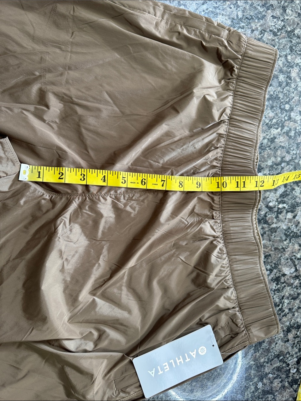 Athleta rise pantalon pants Brown nylon Lightweight Pull-On Track Pants NWT L - Picture 8 of 12